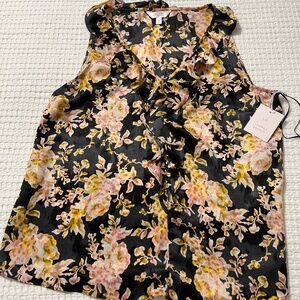 LC Lauren Conrad Cascading Ruffle Tank